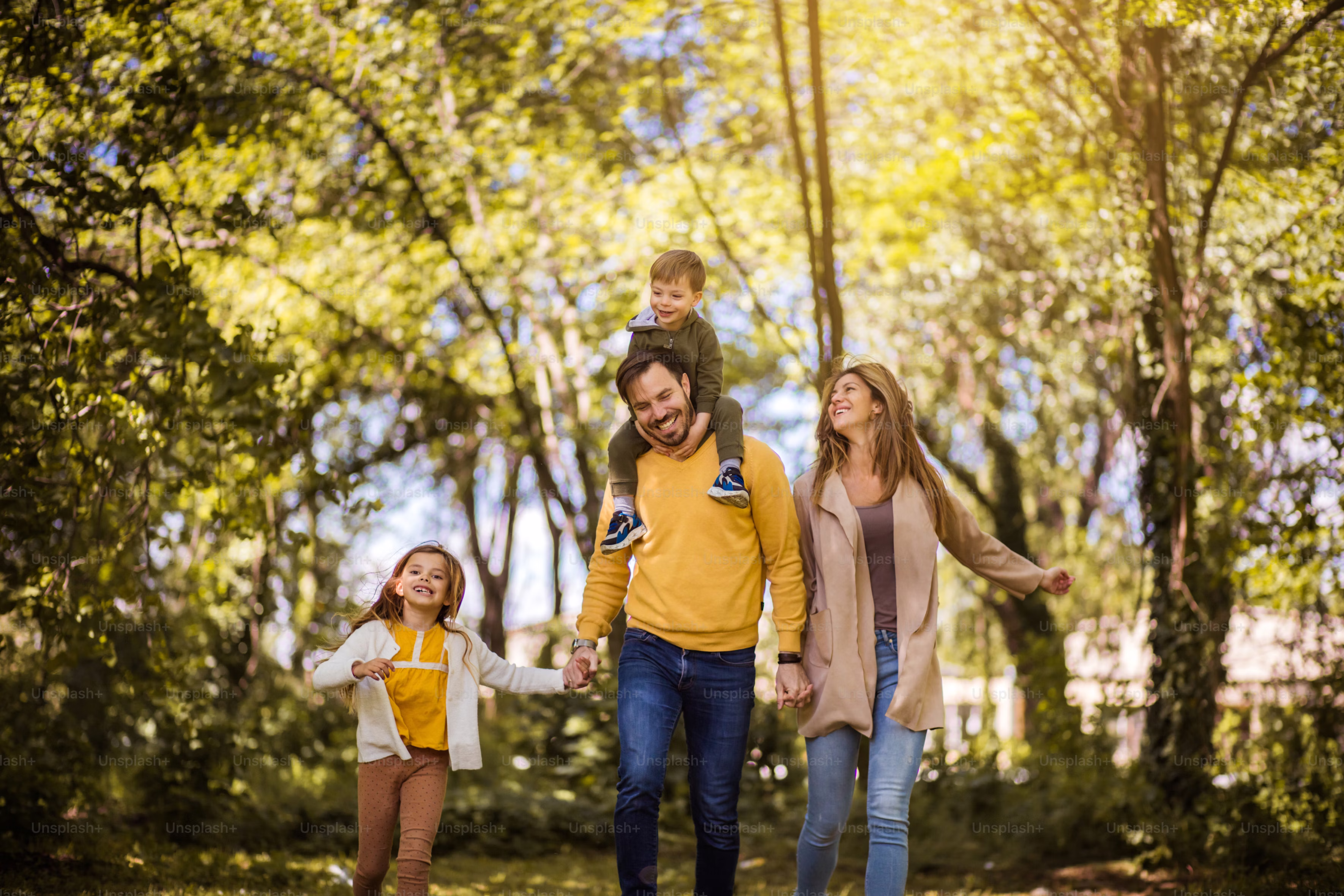 A family walking together